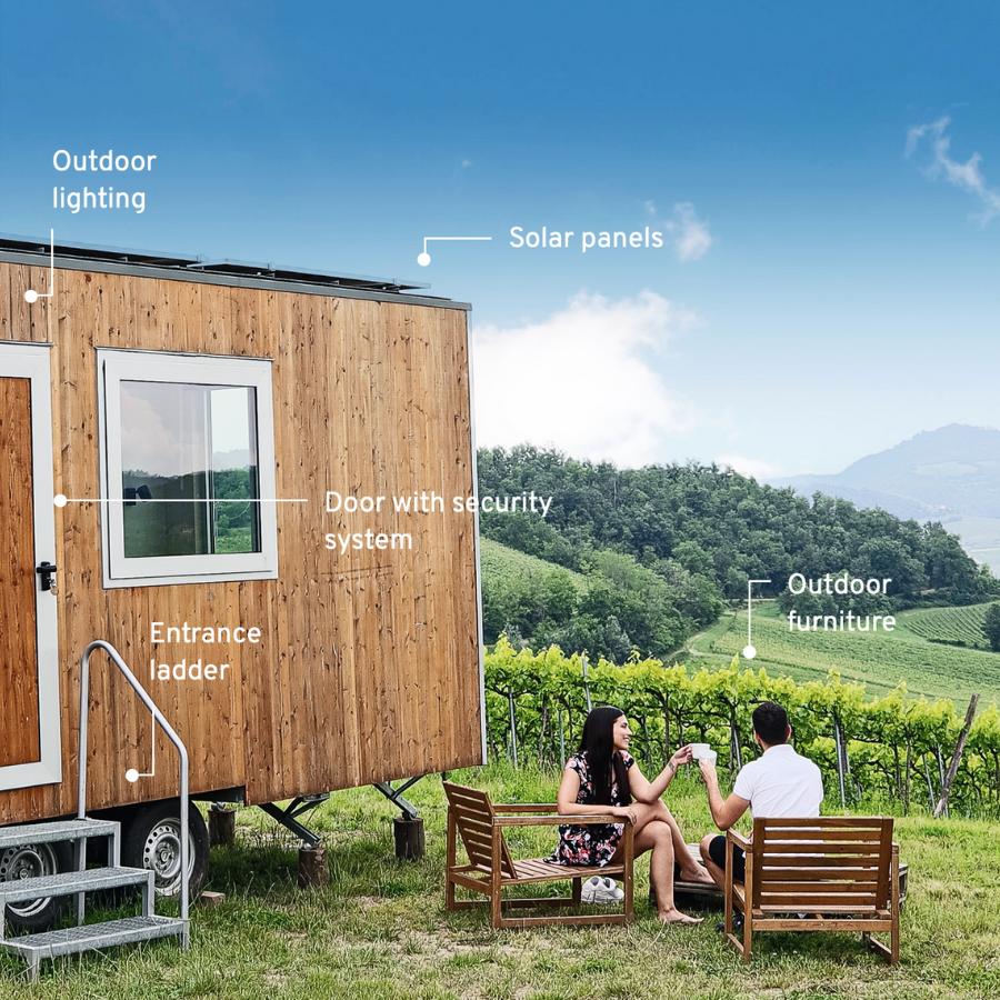 exterior of a tiny house