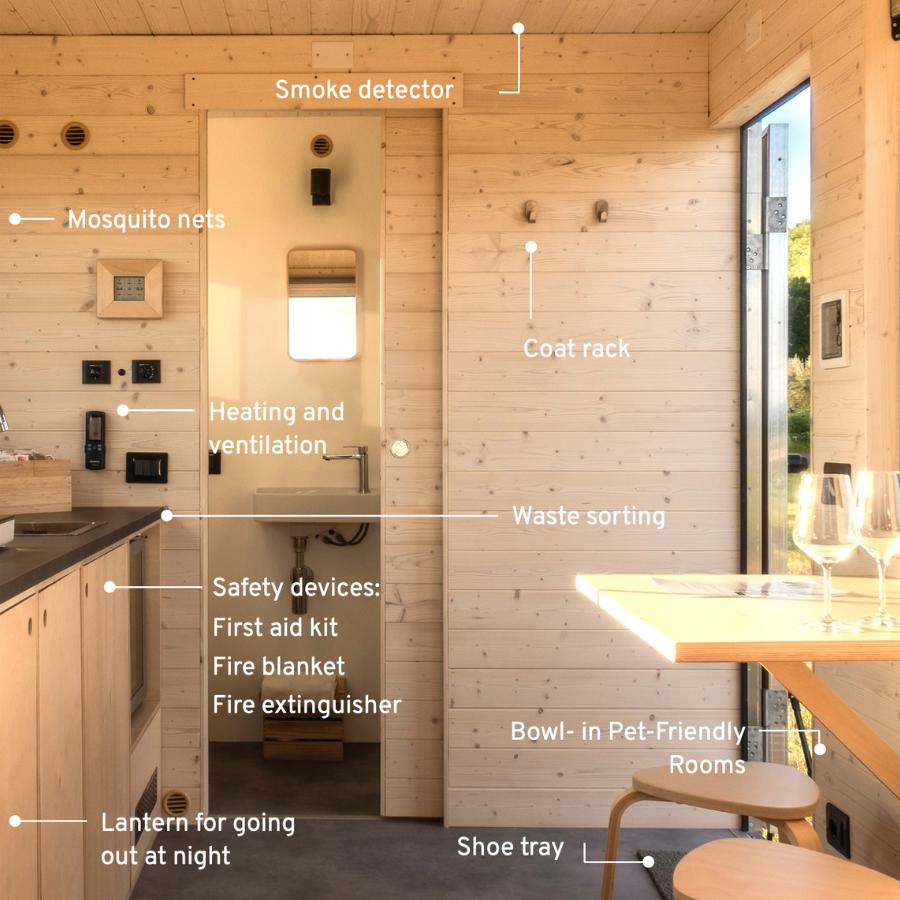 interior of a tiny house