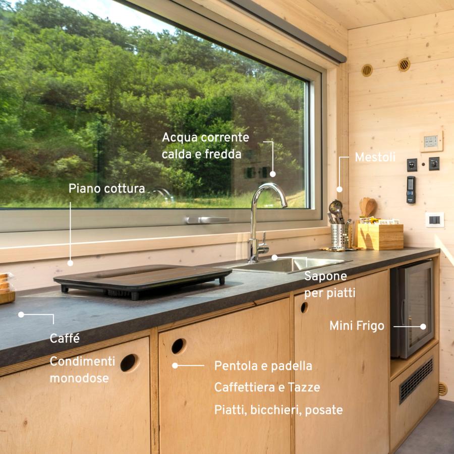 cucina di una tiny house