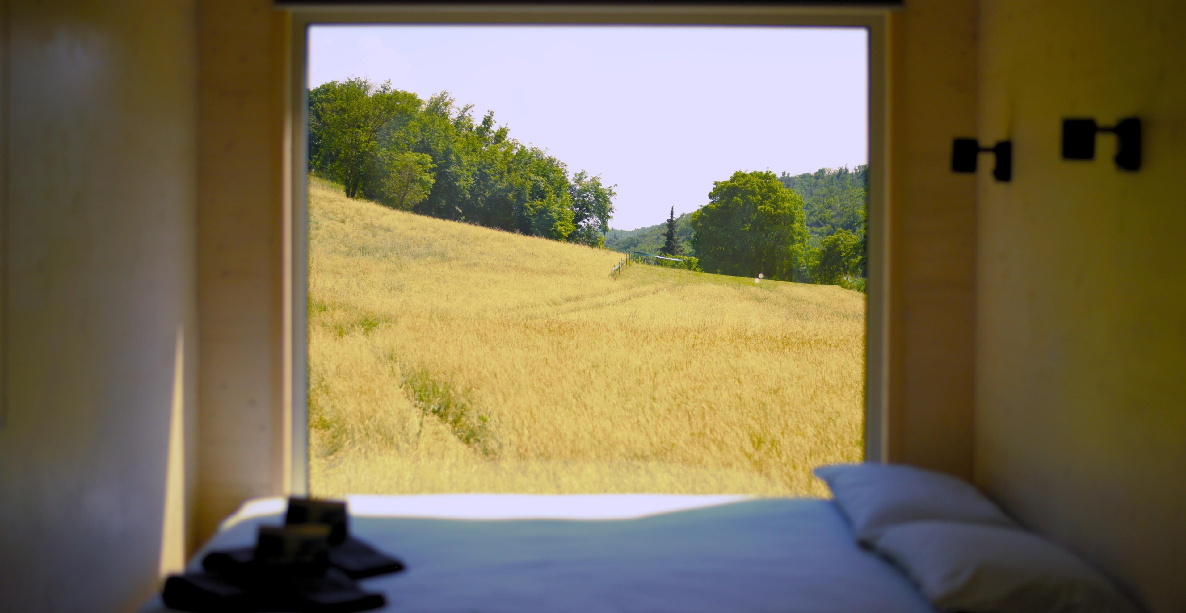 vista dalla tiny house liona