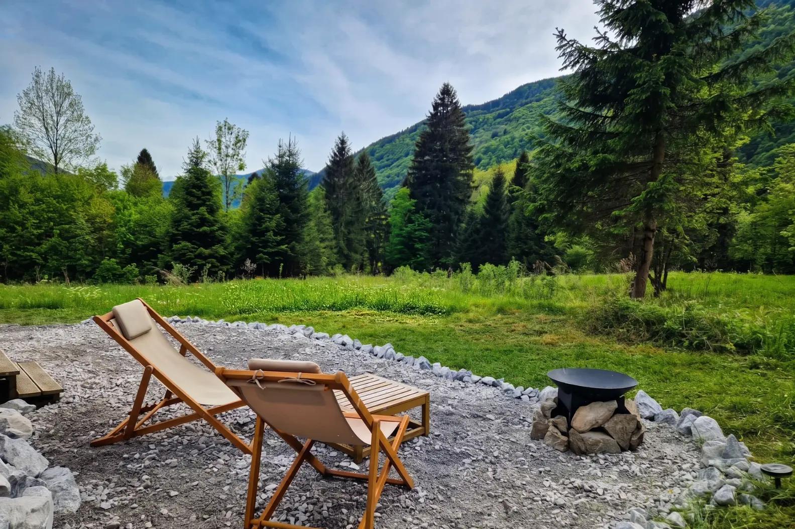 Garten des kleinen Hauses in Paluzza in den Karnischen Alpen im Buttal