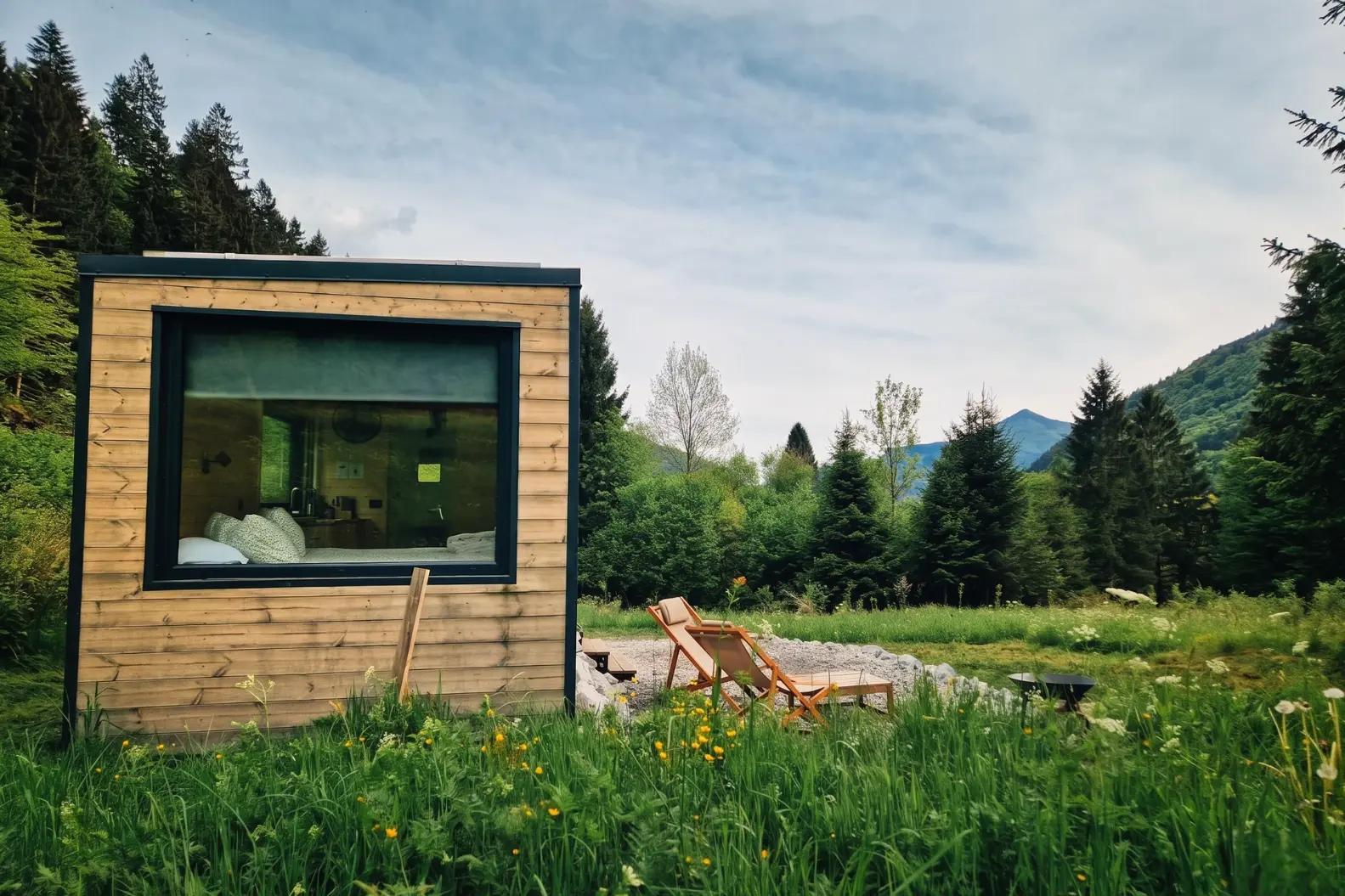 Umweltfreundliches Tiny House inmitten der Natur von Paluzza in den Karnischen Alpen im Buttal