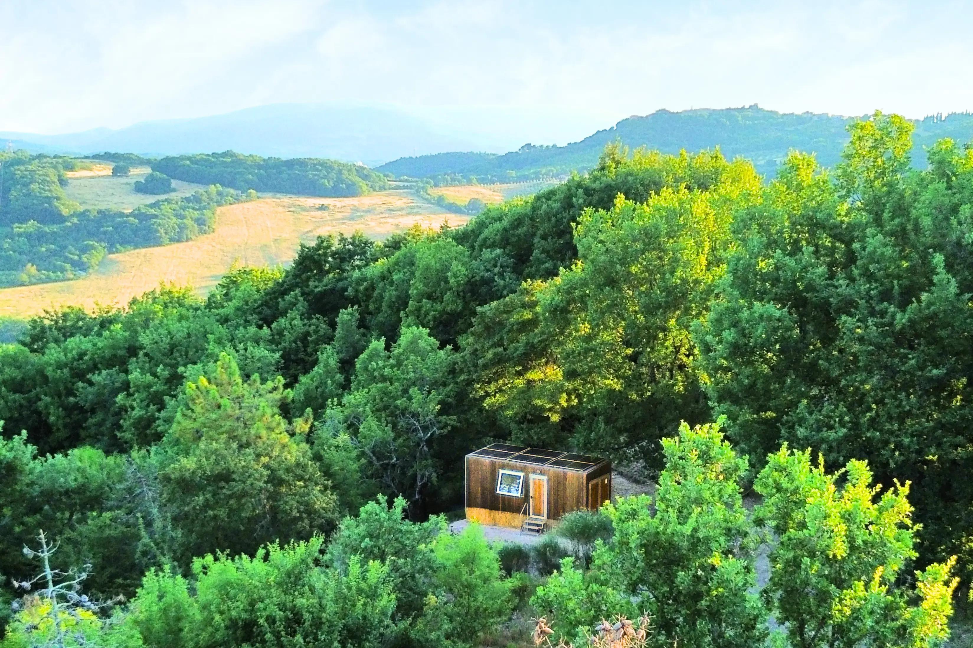 tiny house in the woods in Tuscany