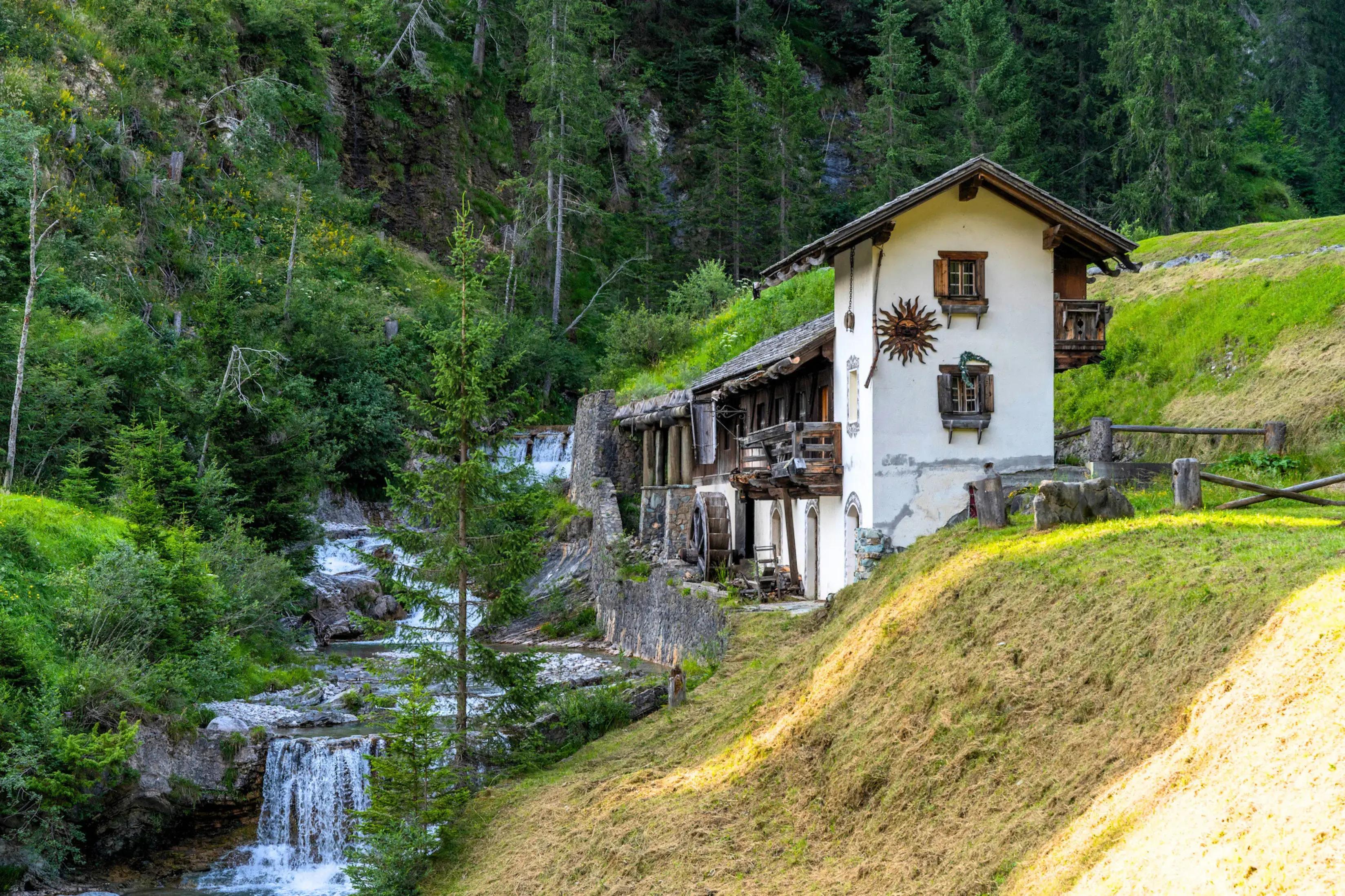 umgebung der tiny-house in den Dolomiten, in Sappada, Udine