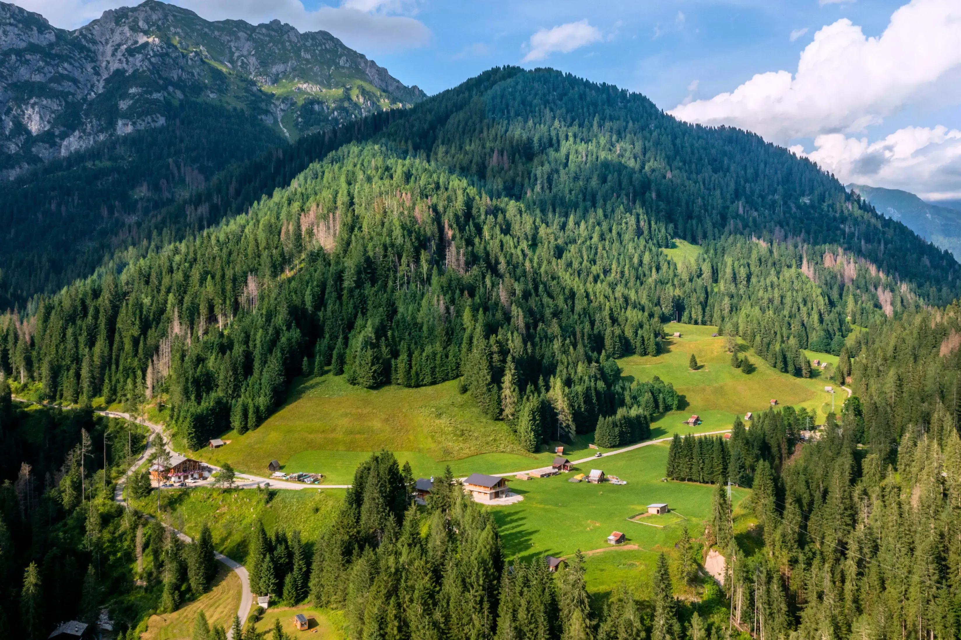 panorama in den Dolomiten, in Sappada, Udine